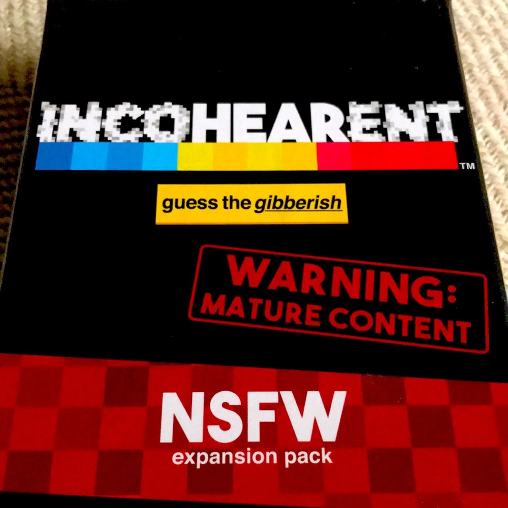 Incohearent Card Game nsfw expansion pack MATURE ADULT GAME FINAL SALE